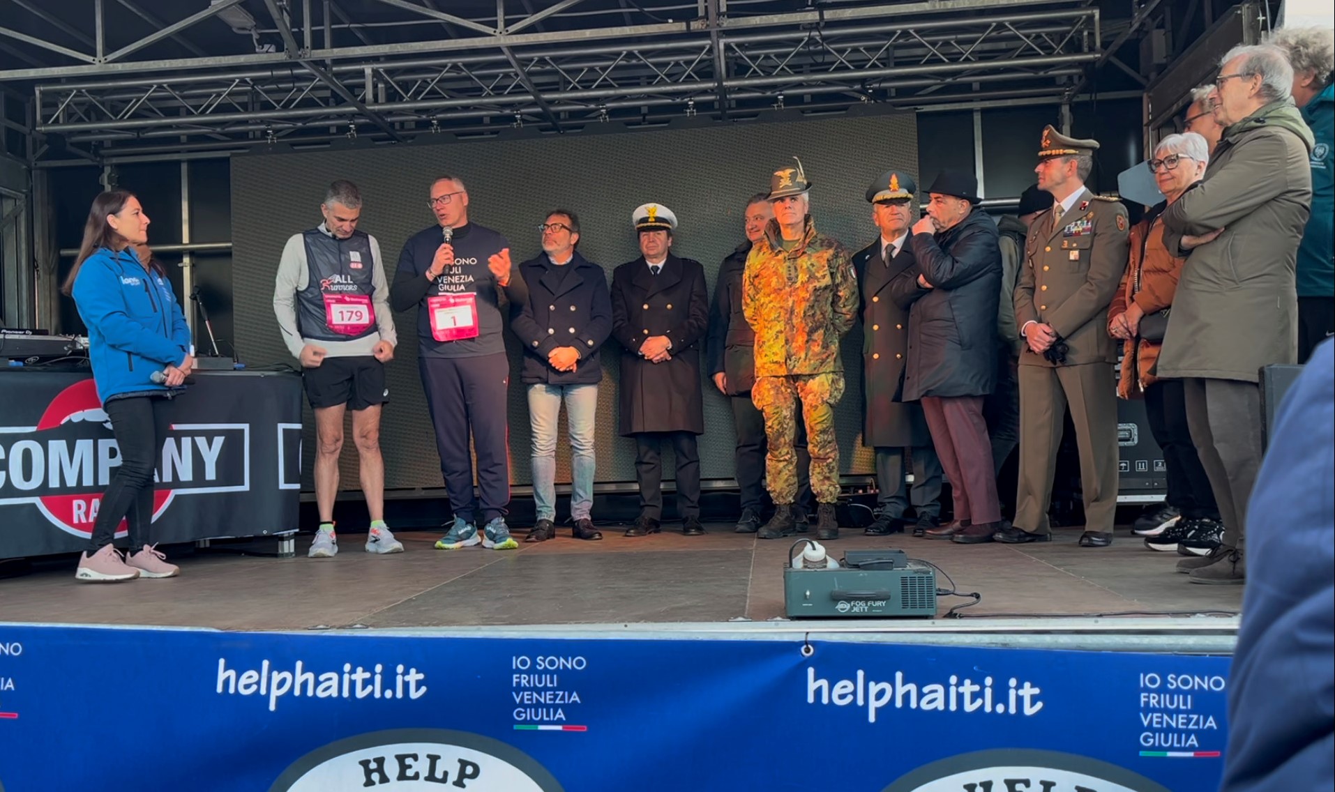 TELETHON. SQUADRA CR IN CORSA A UD, BORDIN PRIMO STAFFETTISTA